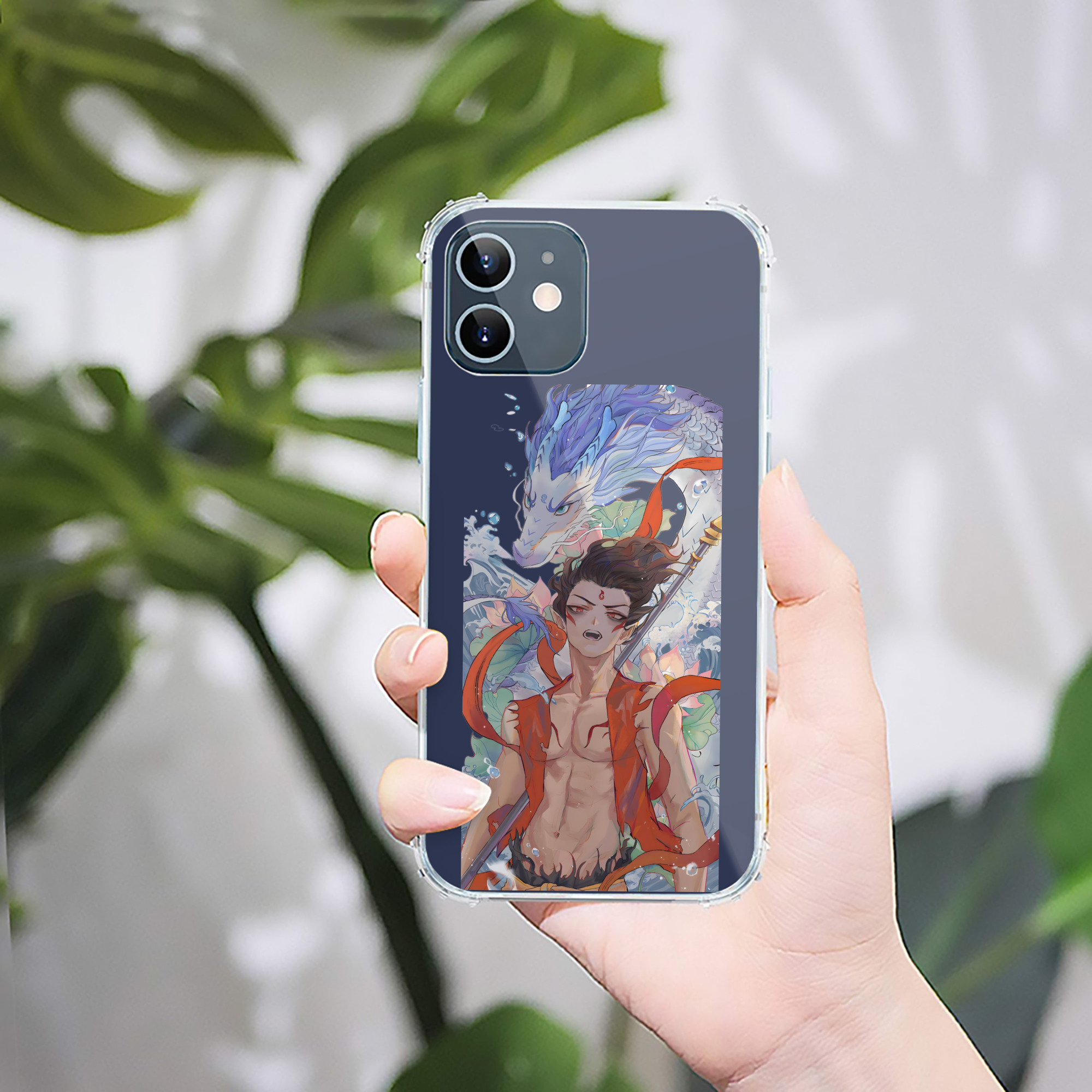 （画像用） Ne Zha 2 ナタ 魔童の大暴れ 【iPhone 12シリーズ対応】透明スマホケース（クリアソフトケース）